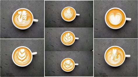 Latte Art Designs Basics And Advanced Latte Art The Roasted Coffee Bean