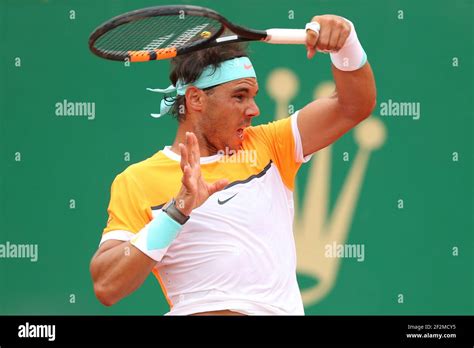 Rafael Nadal Of Spain In Action Against Lucas Pouille Of France During