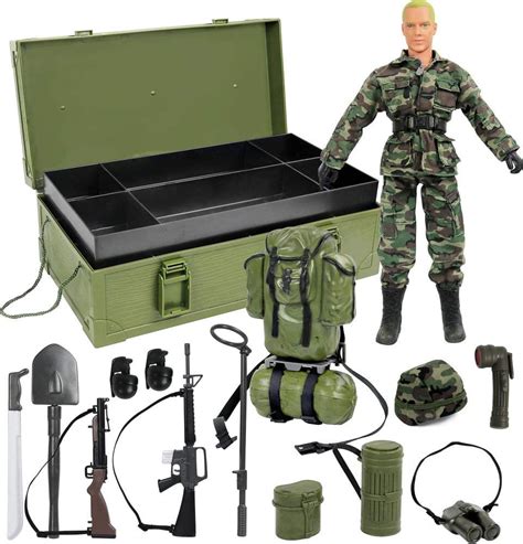 Military And Adventure Action Figures Click N Play Military Jumbo 12