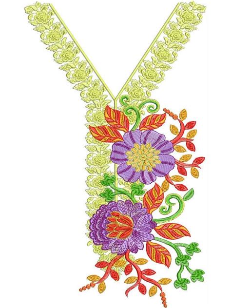 Pin On Neck Gala Embroidery Designs And Patterns