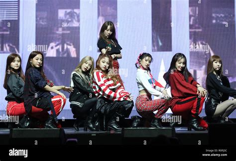 07th nov 2018 s korean girl group gugudan south korean girl group gugudan performs during a