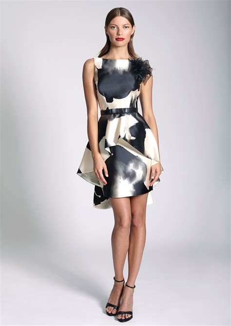 abstract print dress
