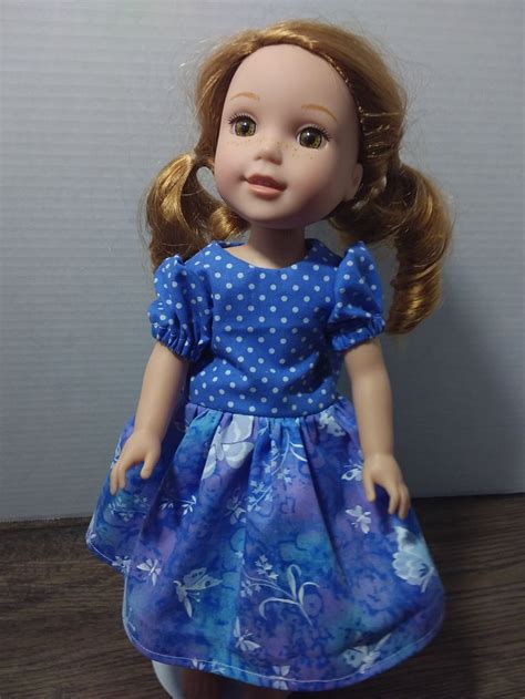 Wellie Wisher Doll Dress 14 Doll Dress Ag Doll Dress Etsy Wellie