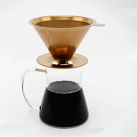 The whole machine isn't much bigger than a standard coffee maker either, measuring 10.25 by 9.5 by 14.3 inches. Dolity Pour Over Drip Coffee Filter Stainless Steel Filter ...