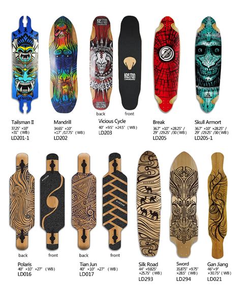 Koston Pro Longboard Decklong Skateboard Decks In Various Size And