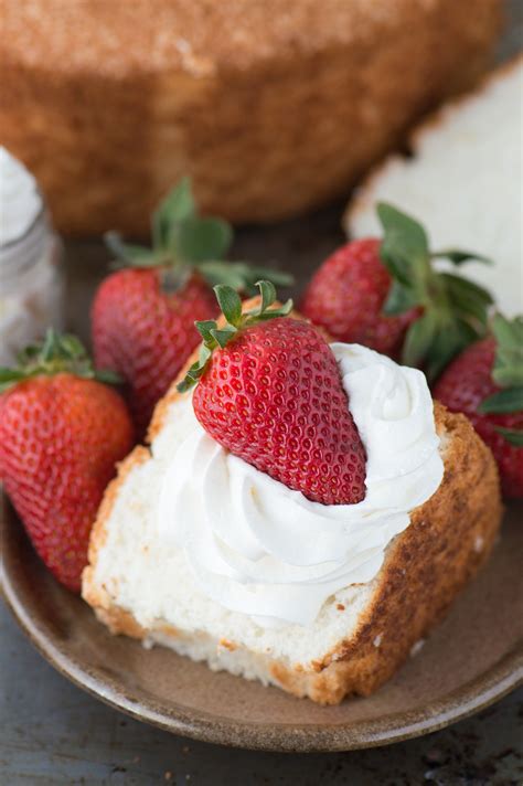 No matter the time of year, this homemade angel food cake recipe makes the perfect dessert. Angel Food Cake | The First Year
