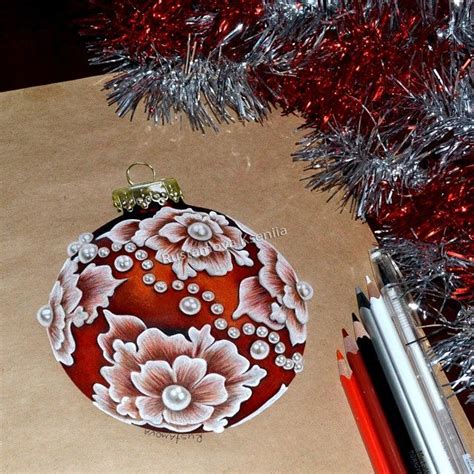 Rustamovaarts Photo On Instagram Ornament Drawing Christmas Drawing