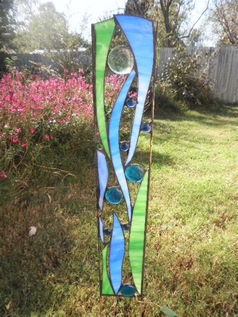Stained Glass Garden Sculpture Lake Victoria By Feralglass On Etsy