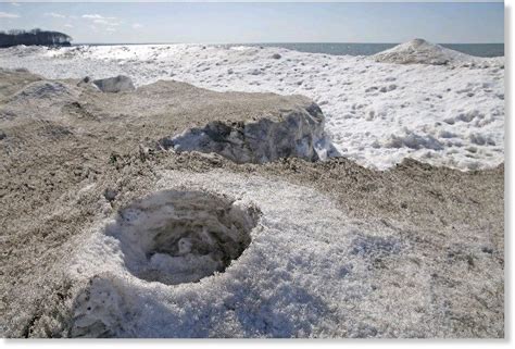 Ice Volcanoes Erupting On Shores Of The Great Lakes Earth Changes