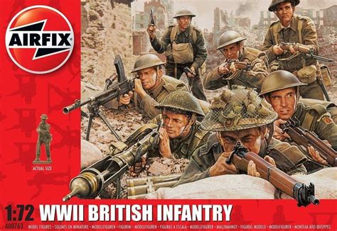 Airfix 172 Wwii British Infantry Figure Set 48 Military Model Depot