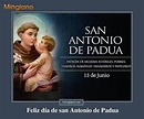 Frase bonita para felicitar el día de san Antonio de Padua a todos los ...