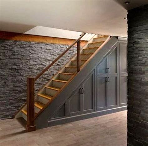 Genius Storage Ideas For Under Stairs 08 Basement Staircase Basement