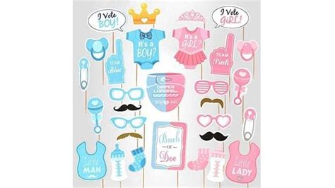 Gender Reveal Photo Props Etsy Gender Reveal Photos Photo Booth