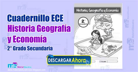 Cuadernillo De Historia Geografía Y Economía Materiales Educativos