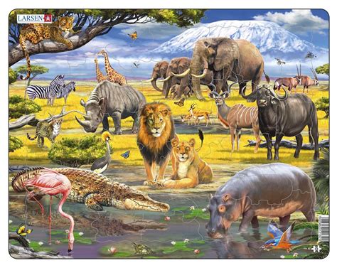 Larsen Tray Jigsaw Puzzle African Savanna Puzzlesnz
