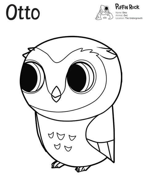 There are consequently many online printable coloring pages that you can have a blast offering them to your children. Otto from Puffin Rock Coloring Page - Free Printable ...