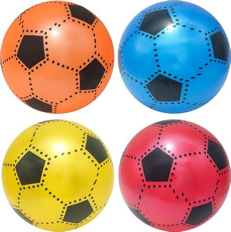 1x Random Inflatable Pvc Soccer Ball 23cm Kids Inflatable Blow Up Toy
