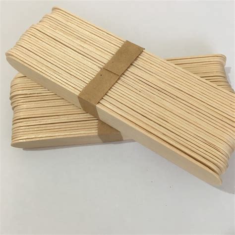 Jumbo Wooden Popsicle Sticks The Make Company