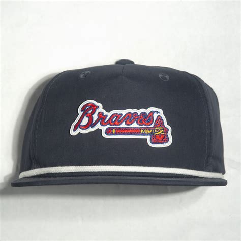 Atlanta Braves Rope Hat Vintage Style Braves Hat Braves Etsy