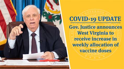 Covid 19 Update Gov Justice Announces West Virginia To Receive