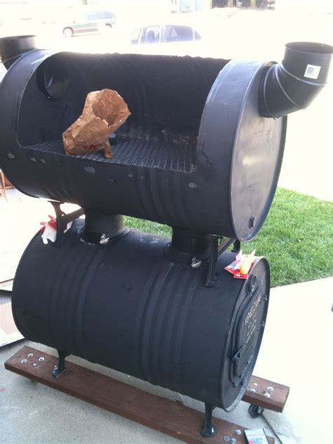 For the top drums i welded the two open ends. California DIY » Home Depot | Bbq pit smoker, Diy smoker ...
