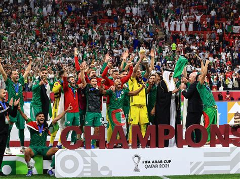 In Pictures African Champions Algeria Win Fifa Arab Cup 2021 In
