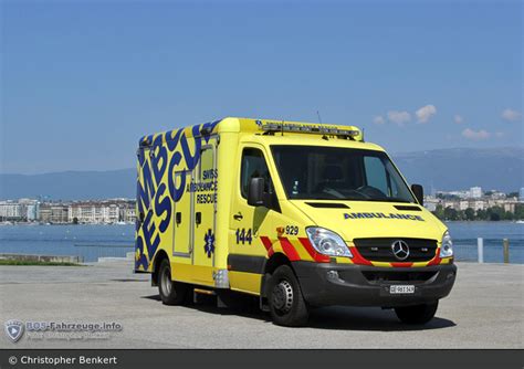 Einsatzfahrzeug Genève Swiss Ambulance Rescue Rtw 929 Bos
