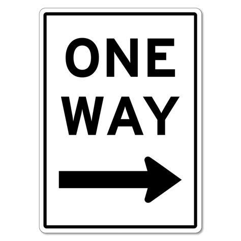 One Way Right Arrow Sign The Signmaker