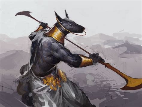 Anubian Dude By Sirhanselot On Deviantart Anubis Pathfinder Races