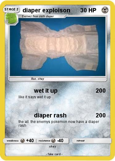 Pokémon Diaper Exploison Wet It Up My Pokemon Card