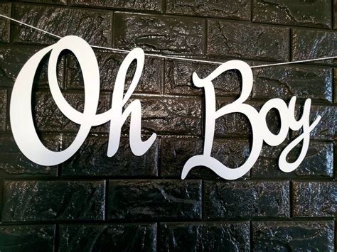 Oh Boy Baby Shower Decoration Oh Boy Banner Oh Baby Baby Etsy