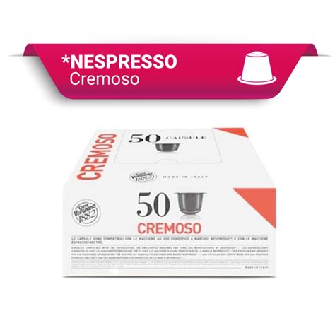 Cremoso Capsule Compatibili Nespresso Confezione 50 Pezzi