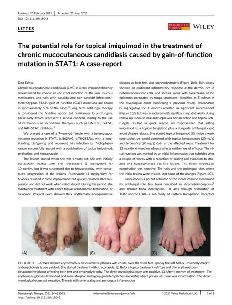 The Potential Role For Topical Imiquimod In The Treatment Of Chronic