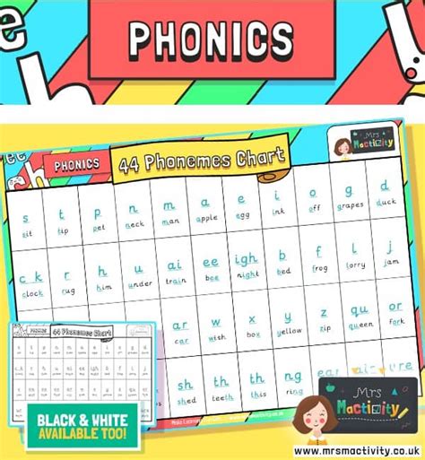 Printable 44 Phonemes Chart Printable Word Searches
