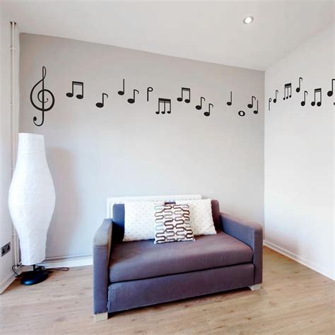 Music Notes Wall Decal Musical Notes Wall Stickers Music Bedroom