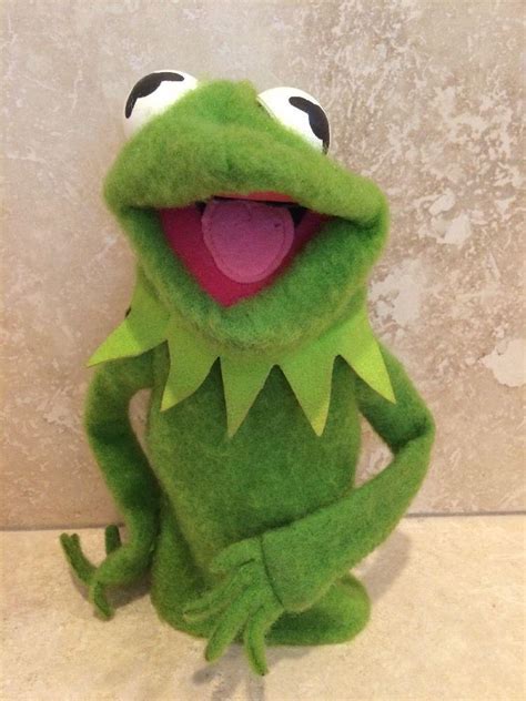 Kermit The Frog Hand Puppet Fisher Price 860 1978 Vintage Muppet