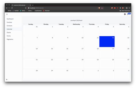 React Js Calendar Example Coverletterpedia
