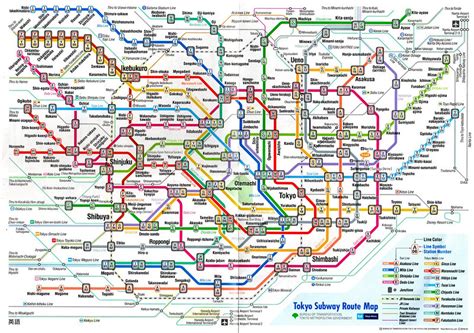 Travel Guide The One About How To Read A Tokyo Subway Route Map