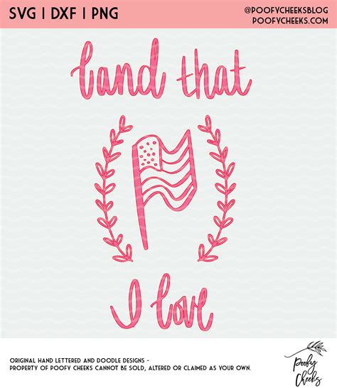 Land That I Love Patriotic Cut File - SVG, DXF and PNG - Poofy Cheeks