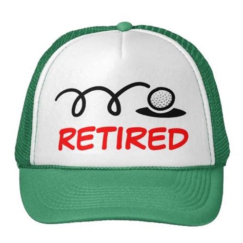 Funny Golf Hat For Retired Men Hats Golf Hats Baseball