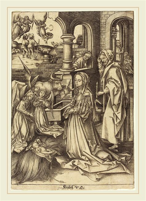 Israhel Van Meckenem After Hans Holbein The Elder German Drawing By