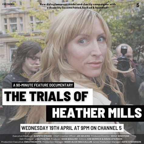 Vanessa Feltz Will Be On The Trials Of Heather Mills Tonight At Pm On Channel