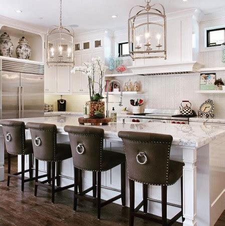 A kitchen island can be used for storage, cooking or dining. 18 Stylish Bar Stools for Your Kitchen