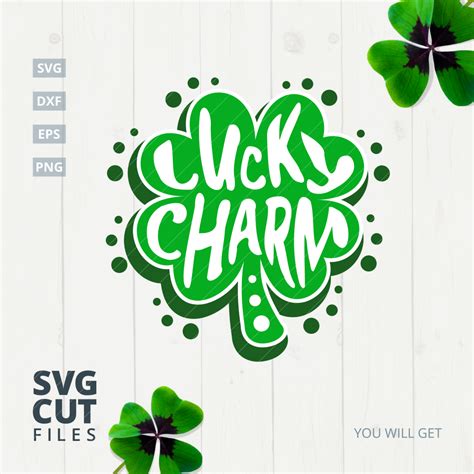 St Patricks Day Lucky Charm Svg Cut Filesvg Dxf Eps Png 66746