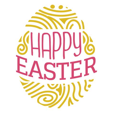 Happy Easter Egg Lettering Transparent Png And Svg Vector File