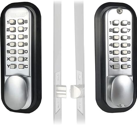Mechanical Keyless Combination Latch Door Lock With Double Keypads For