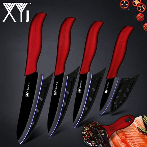 Xyj Kitchen Knife Ceramic Knife Cooking Tools Set 3 4 5 Inch