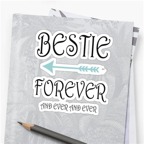 Bestie Forever Bff Best Friends Forever 2 Stickers By Humptee Dumptee