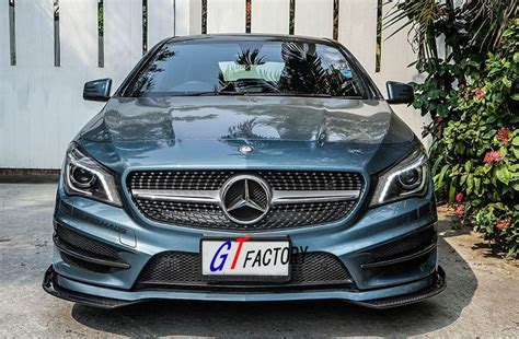 Mercedes Benz W117 Cla Amg Package Use Only Pa Style Carbon Front Lip