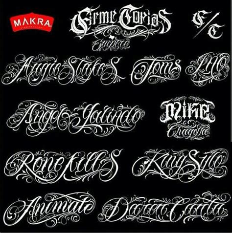 Chicano Lettering Chicano Lettering Tattoo Fonts Lettering